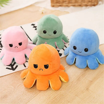 Reversible Octopus Plushie | Happy & Sad Mood Toy | HavenGlow Beckett