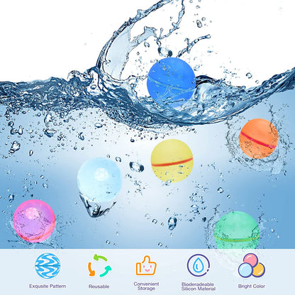 Reusable Water Balloons (12 Pack) | Eco-Friendly Summer Fun | HavenGlow Beckett