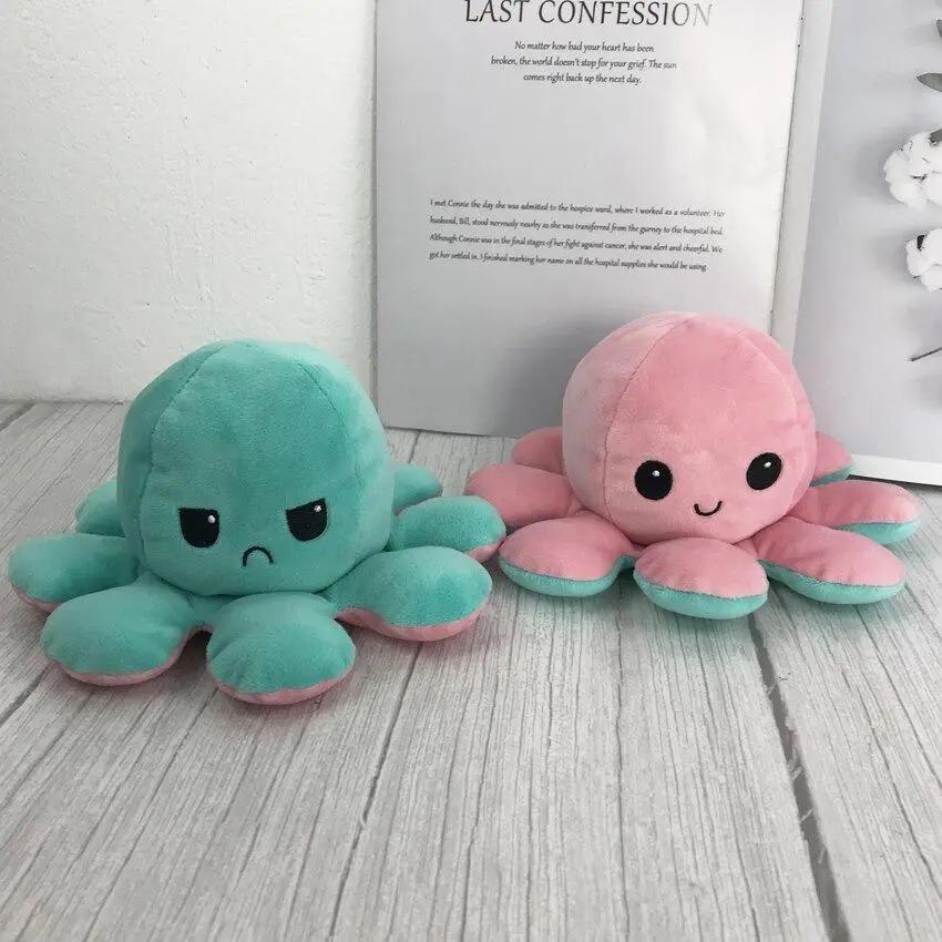 Reversible Octopus Plushie | Happy & Sad Mood Toy | HavenGlow Beckett
