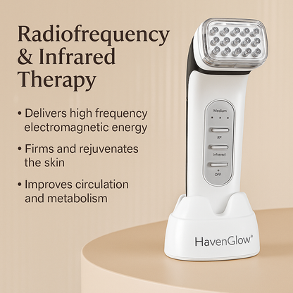 HavenGlow RF Thermage Facial Tightening Device | Infrared Skin Lifting & Collagen Booster