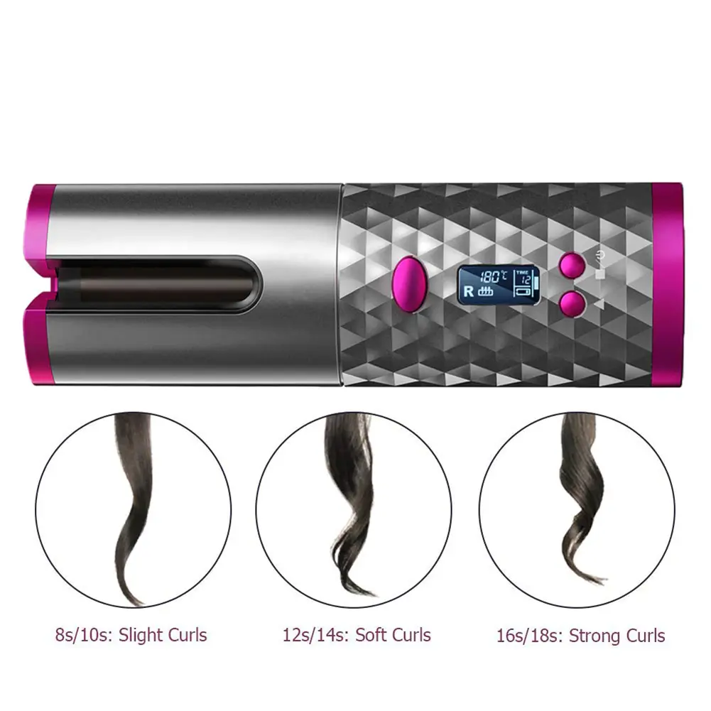 Portable Hair Curler | HavenGlow Automatic Curling Iron for Easy Styling Storesbybeckett.com