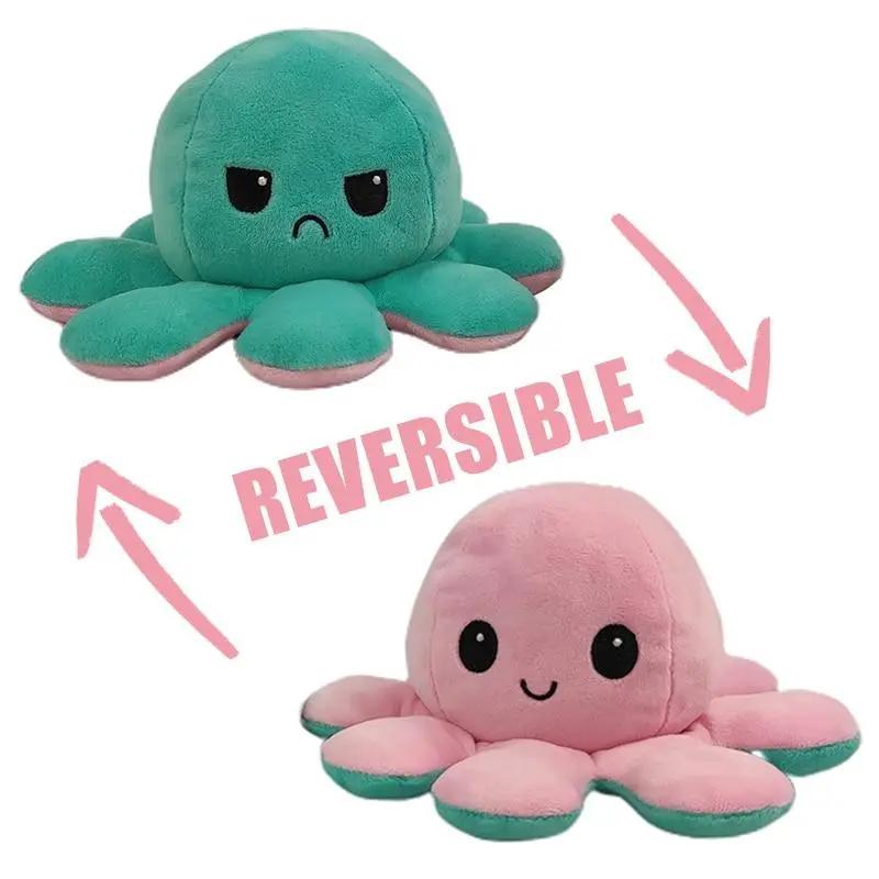 Reversible Octopus Plushie | Happy & Sad Mood Toy | HavenGlow Beckett
