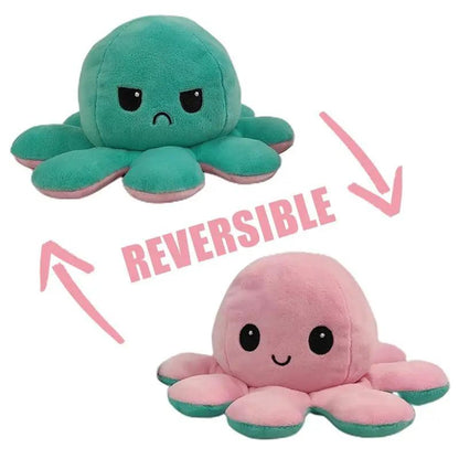 Reversible Octopus Plushie | Happy & Sad Mood Toy | HavenGlow Beckett