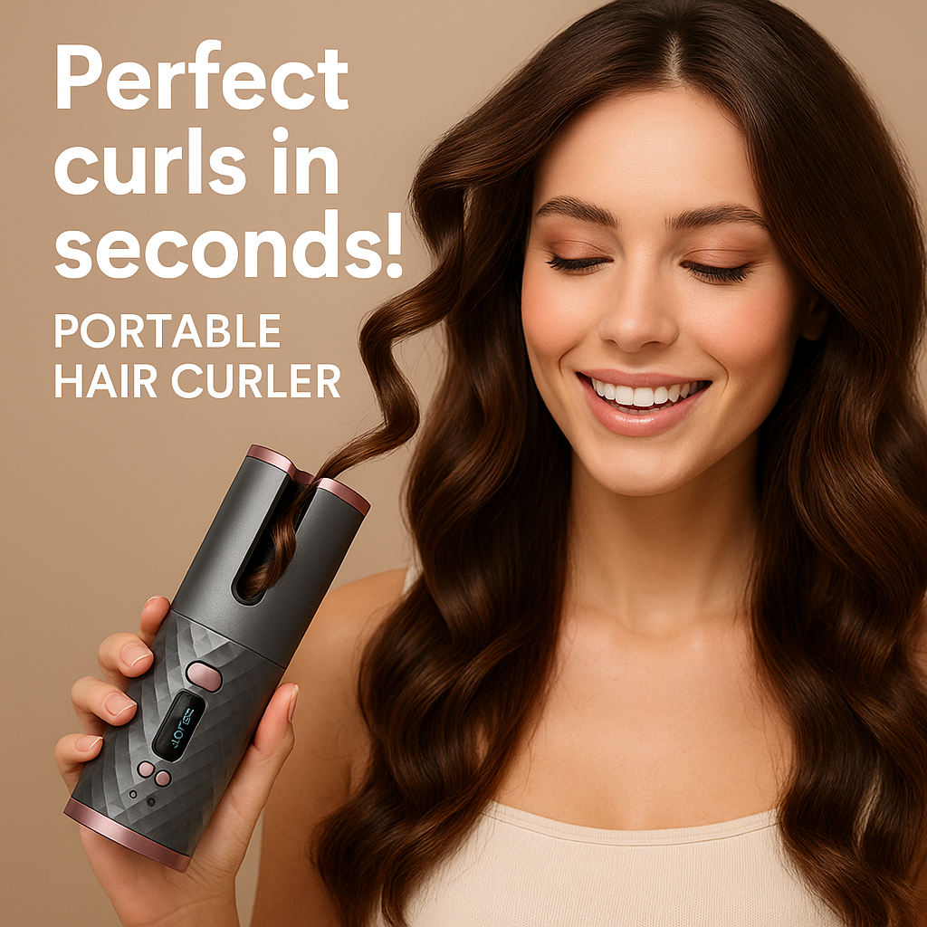 Portable Hair Curler | HavenGlow Automatic Curling Iron for Easy Styling
