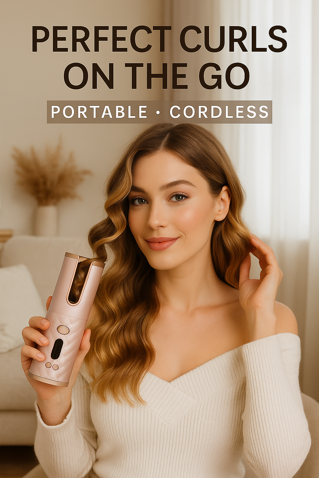 Portable Hair Curler | HavenGlow Automatic Curling Iron for Easy Styling