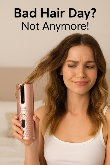 Portable Hair Curler | HavenGlow Automatic Curling Iron for Easy Styling