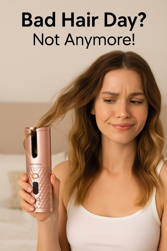 Portable Hair Curler | HavenGlow Automatic Curling Iron for Easy Styling